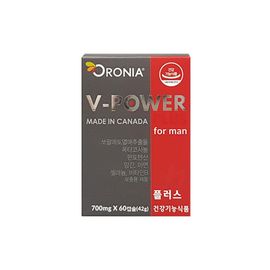 [Oronia] Vpower Plus 60 Capsules_Men's Health, Prostate Health, Dietary Supplement, Immunity, Saw Palmetto_Made in Canada